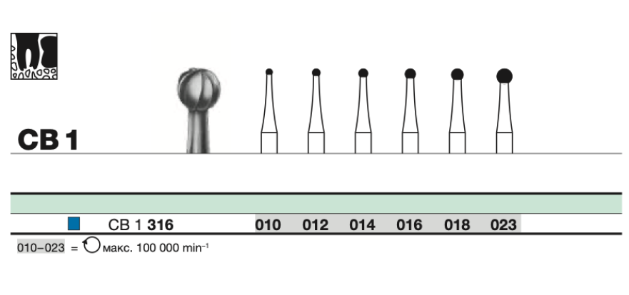 Бор твс D+Z / CB 1 316. 014 хирургический