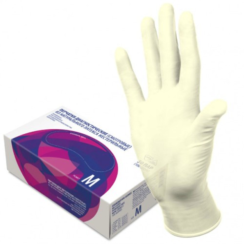 Перчатки TOP GLOVE латексные текстурированные, L/ 50пар