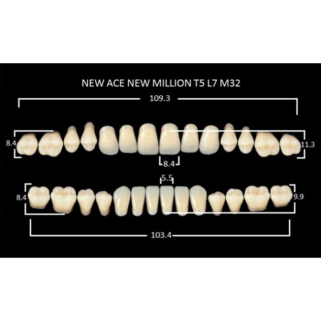 Зубы планка 28 шт MILLION NEW ACE T5/A2